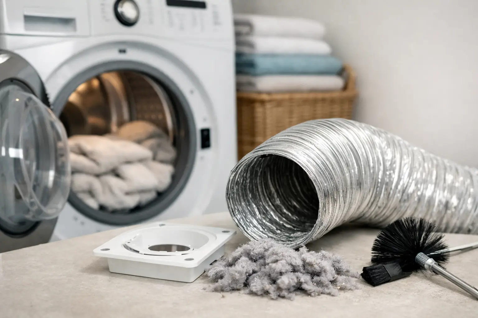 Clean Electric Dryer Vent for Safer Laundry Days